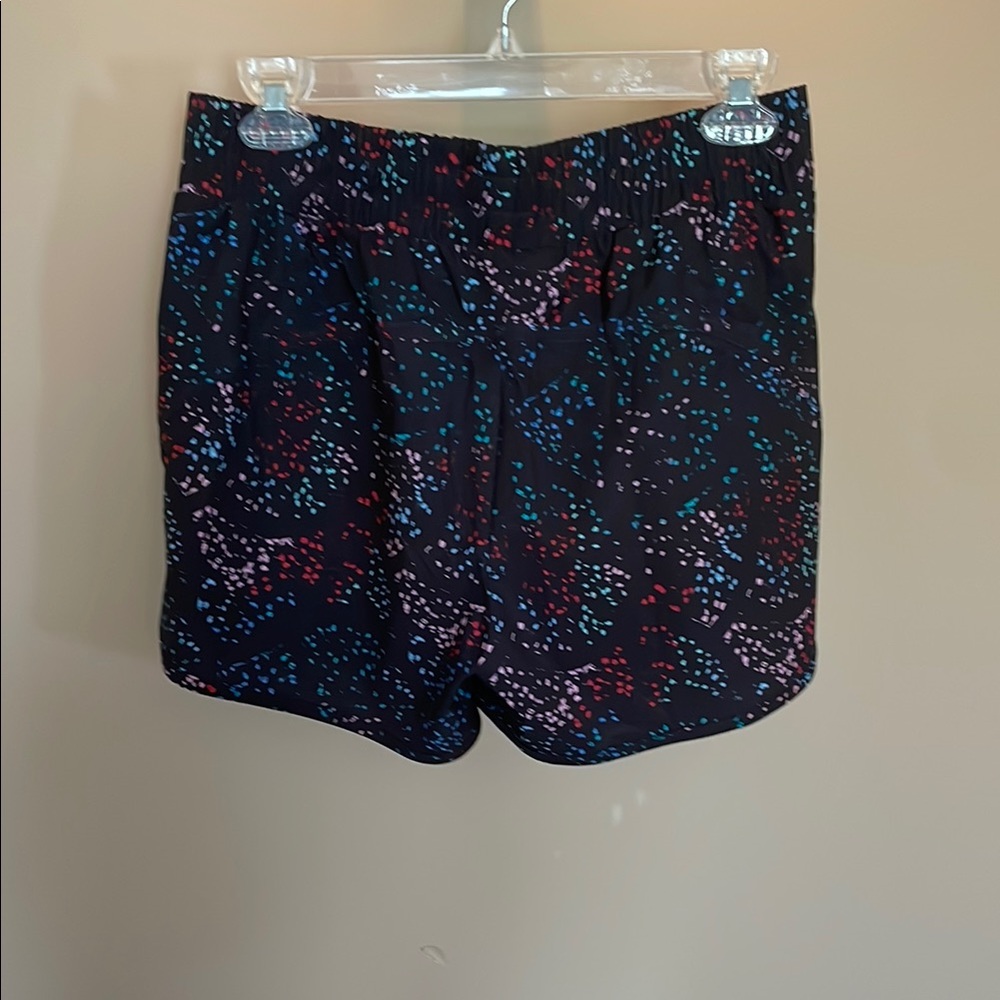 Women's Black Patterned Shorts (EUC) - Picture 2 of 5